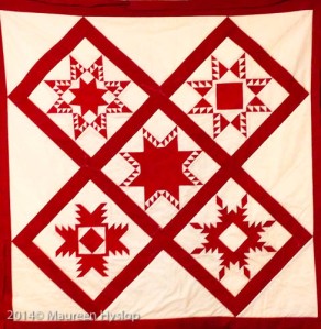 Red & White Feathered Star